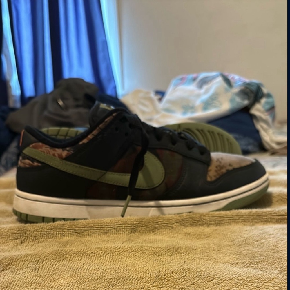 Camouflage and Green Sneakers - Picture 2 of 5